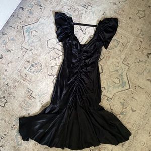 Betsey Johnson Silk black mermaid fit cocktail dress